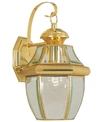 Livex Monterey Wall Lantern In Polished Br