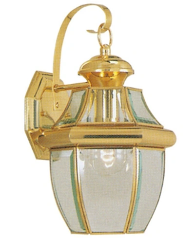 Livex Monterey Wall Lantern In Polished Br