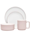Noritake Colortex Stone 4 Piece Place Setting In Blush