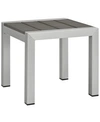 MODWAY SHORE OUTDOOR PATIO ALUMINUM SIDE TABLE