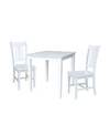 International Concepts 30x30 Dining Table With 2 San Remo Chairs