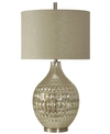 Stylecraft Northbay Table Lamp In Silver-tone