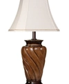 Stylecraft Fabric Shade Table Lamp In Brown