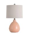 Stylecraft Ceramic Table Lamp In Orange