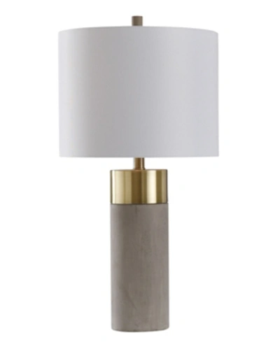 STYLECRAFT STYLECRAFT CONCRETE AND METAL TABLE LAMP