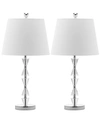 Safavieh Set Of 2 Deco Prisms Crystal Lamps