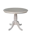 INTERNATIONAL CONCEPTS 36" ROUND TOP PEDESTAL TABLE