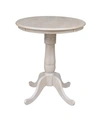 INTERNATIONAL CONCEPTS 30" ROUND TOP PEDESTAL TABLE- 34.9"H