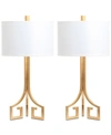 Safavieh Arabelle Set Of 2 Table Lamps In Gold