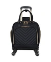 KENNETH COLE REACTION 17" SOFTSIDE CHEVRON 4-WHEEL SPINNER CARRY-ON UNDERSEATER
