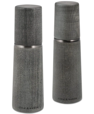 Cole & Mason Marlow Salt & Pepper Mills Gift Set In Grey