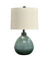 Stylecraft Ceramic Table Lamp In Turquoise