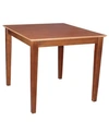 INTERNATIONAL CONCEPTS SOLID WOOD TOP TABLE