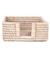 Artifacts Trading Company Artifacts Rattan Cocktail Napkin Holder In Off-white