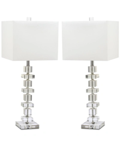 Safavieh Deco 28.5in Crystal Table Lamp In White
