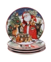 Certified International Magic Of Christmas Santa 4 Piece Dinner Plate In Open Miscellaneous