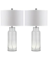 Safavieh Bottle Set Of 2 Table Lamps In Clear