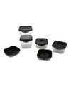 MIND READER SHATTER-PROOF 12-PC. FOOD STORAGE MEAL PREP CONTAINERS WITH AIRTIGHT LOCKING LIDS