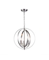 Home Accessories Setsus 18" 3-light Indoor Chandelier With Light Kit In Silver