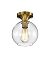 Home Accessories Gorden 7.9" 1-light Indoor Flush Mount Chandelier With Light Kit In Gold