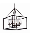 Home Accessories Anson 20" 4-light Indoor Pendant Lamp With Light Kit In Coffee Bean