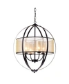 Home Accessories Bastien 28" 4-light Indoor Pendant Lamp With Light Kit In Brown