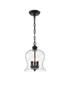Home Accessories Cadogan 10" 3-light Indoor Pendant Lamp With Light Kit In Bronze