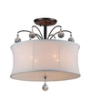Home Accessories Olyxa 18" 5-light Indoor Pendant Lamp With Light Kit In White