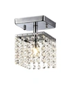 Home Accessories Kina 5" 1-light Indoor Chandelier With Light Kit In Chrome