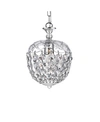 Home Accessories Silver 8" 1-light Indoor Chandelier With Light Kit In Chrome