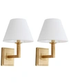 Safavieh Pauline Set Of 2 Sconces In Brown