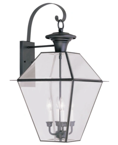 Livex Westover Outdoor Wall Lantern In Black