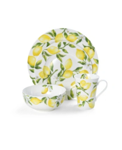 Mikasa Lemons 16 Piece Dinnerware Set, Service For 4 In Assorted