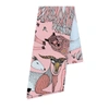 Pig, Chicken & Cow A Wild Sheep Chase Pink Maxi Twilly Scarf
