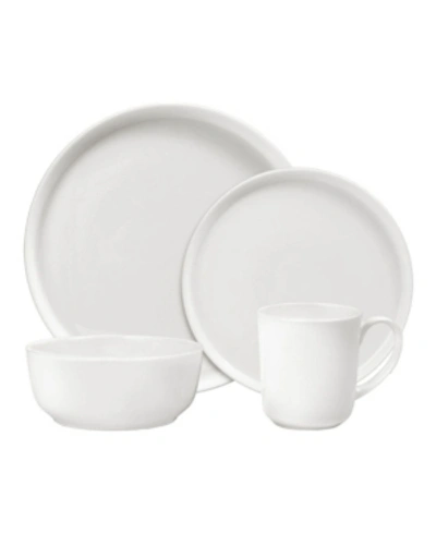 Mikasa Samantha 16 Piece Dinnerware Set, Service For 4 In White