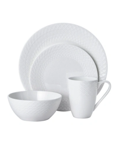 Mikasa Jenna 16 Piece Dinnerware Set, Service For 4 In White