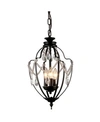 HOME ACCESSORIES KENNEDY 15" 3-LIGHT INDOOR CHANDELIER WITH LIGHT KIT