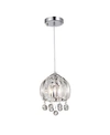 Home Accessories Deanna 10" 1-light Indoor Pendant Lamp With Light Kit In Chrome
