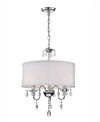Home Accessories Paris 19" 3-light Indoor Chandelier With Light Kit In Chrome