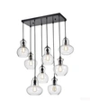 Home Accessories Beveen 18" 8-light Indoor Pendant Lamp With Light Kit In Black