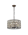 Home Accessories Welle 16" 4-light Indoor Chandelier With Light Kit In Bronze