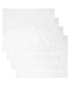 Elrene Caiden Elegance Damask Placemat, Set Of 4 In Silver