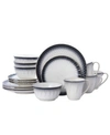 Pfaltzgraff Blake 16 Pc Dinnerware Set, Service For 4 In White