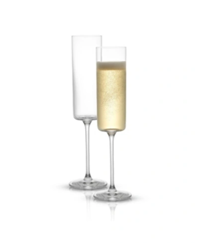 Joyjolt Claire Champagne Glasses, Set Of 2 In Clear