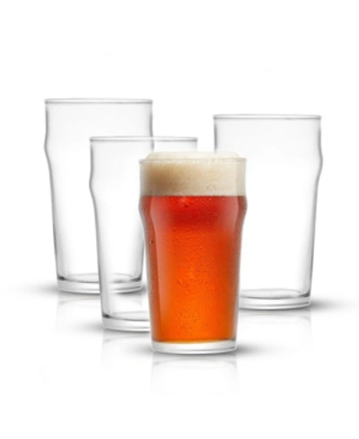 Joyjolt Grant Beer Glasses, Set Of 4 In Clear