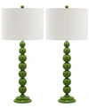 Safavieh Set Of 2 Irene Table Lamps In Green