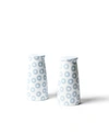 Coton Colors Iris Blue Pip Pedestal Salt And Pepper Shakers Set In Blue