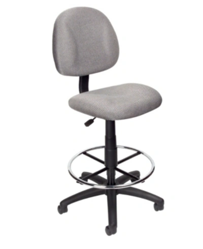 Boss Office Products Boss Drafting Stool W/footring In Gray