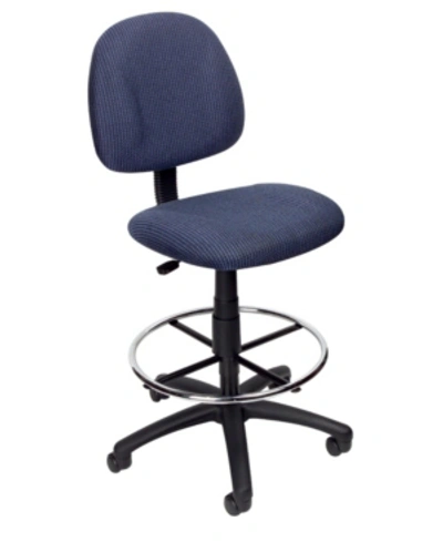 Boss Office Products Boss Drafting Stool W/footring In Blue