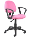 BOSS OFFICE PRODUCTS MICROFIBER DELUXE POSTURE CHAIR W/ LOOP ARMS